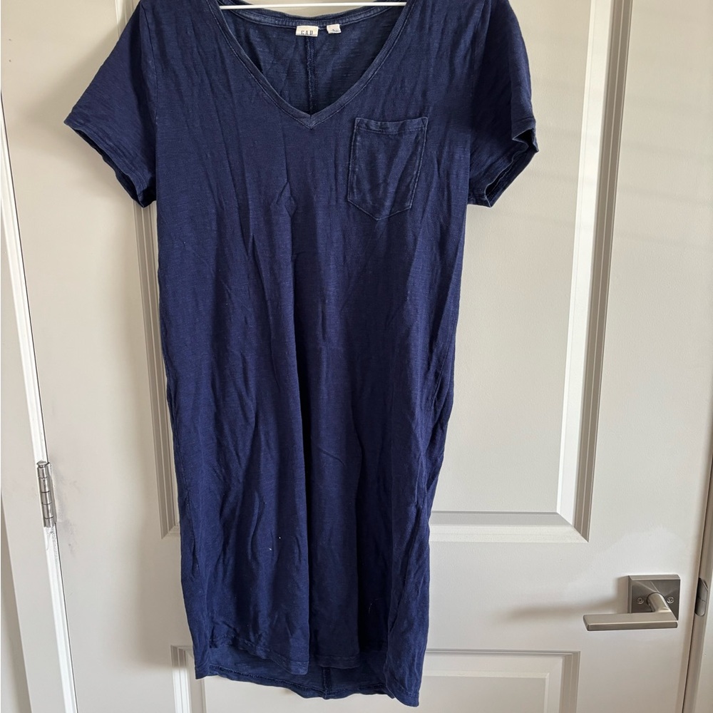 GAP Navy Blue V-Neck Dress